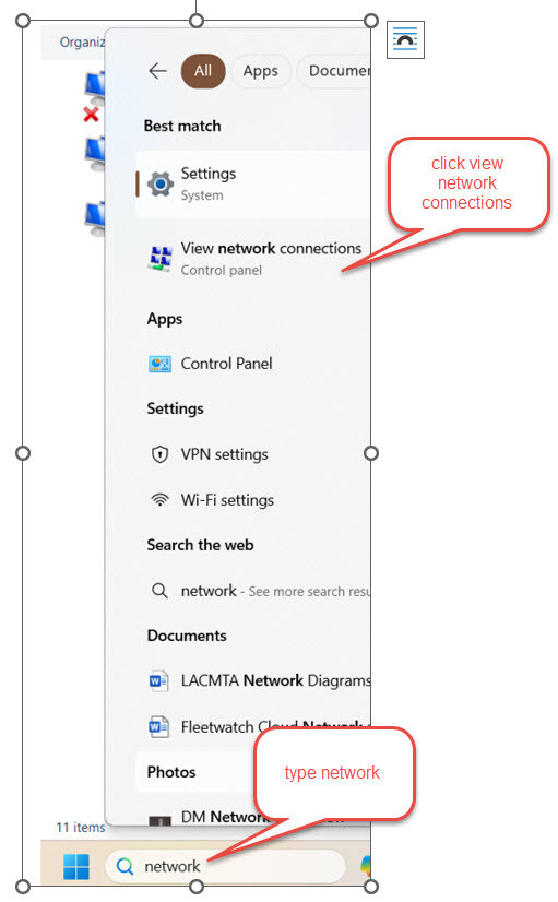 network settings